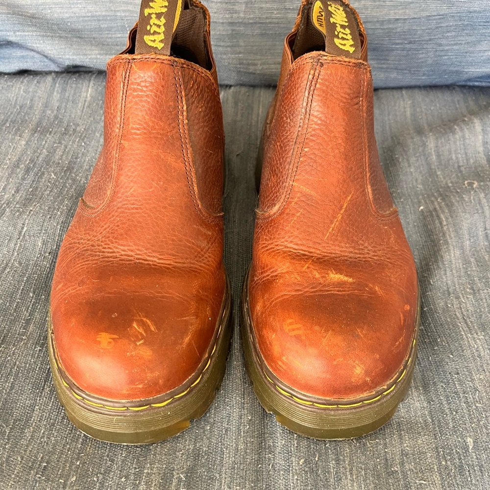 Dr Marten 10 steel toe slip on chucka